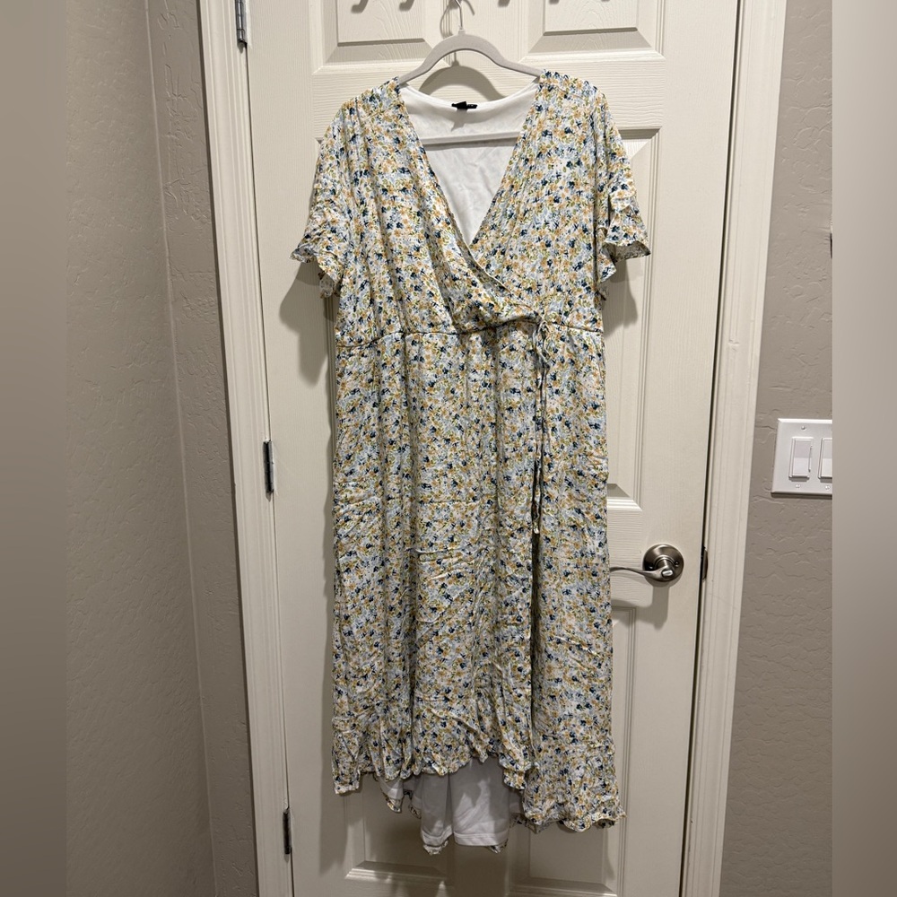 Torrid High Low Floral Midi Dress
